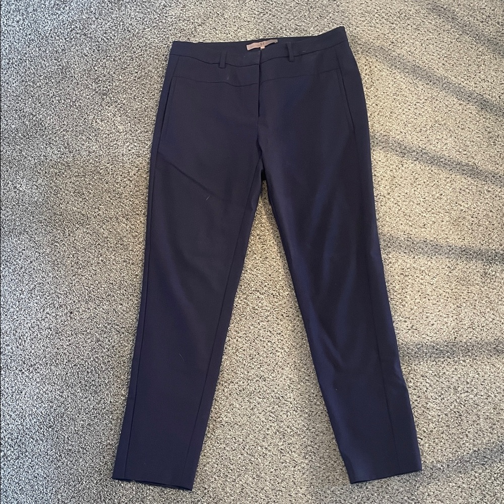 Halston Heritage Blue Navy Trousers pants capri size 4